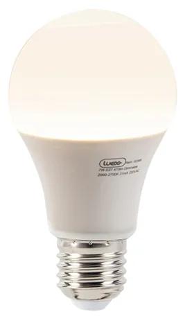 E27 szabályozható LED lámpa A60 7W 470 lumen 2000-2700K homályos melegre