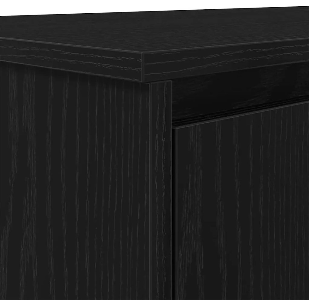 fekete tölgy forgácslap íróasztal 120x42x76 cm