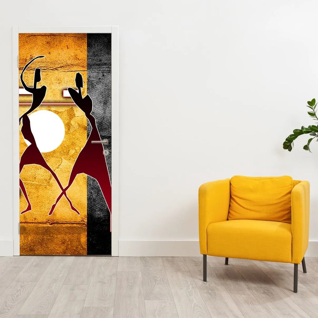 Fotótapéta ajtóra - Ókori festmény (95x205cm)