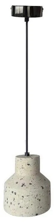 Csillár zsinóron TERRAZZO 1xE27/60W/230V átm. 12 cm krémes