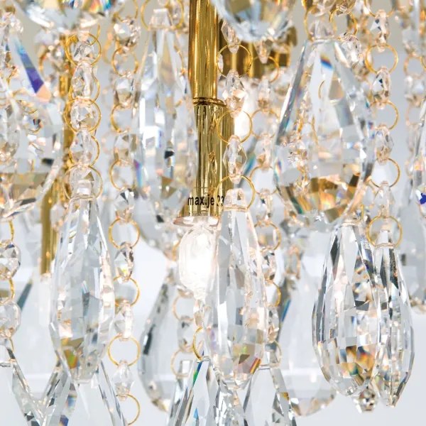 Orion DLU 2516/45-Kristály mennyezeti lámpa CELESTE 6xG9/40W/230V átm. 45 cm arany