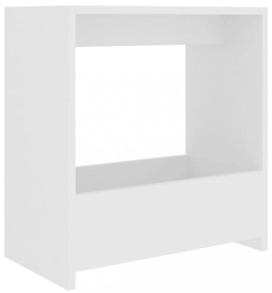 fehér forgácslap kisasztal 50 x 26 x 50 cm