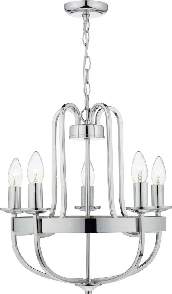 DAR LIGHTING HEY0538 HEYTHROPE Modern Csillár Nikkel E14 IP20