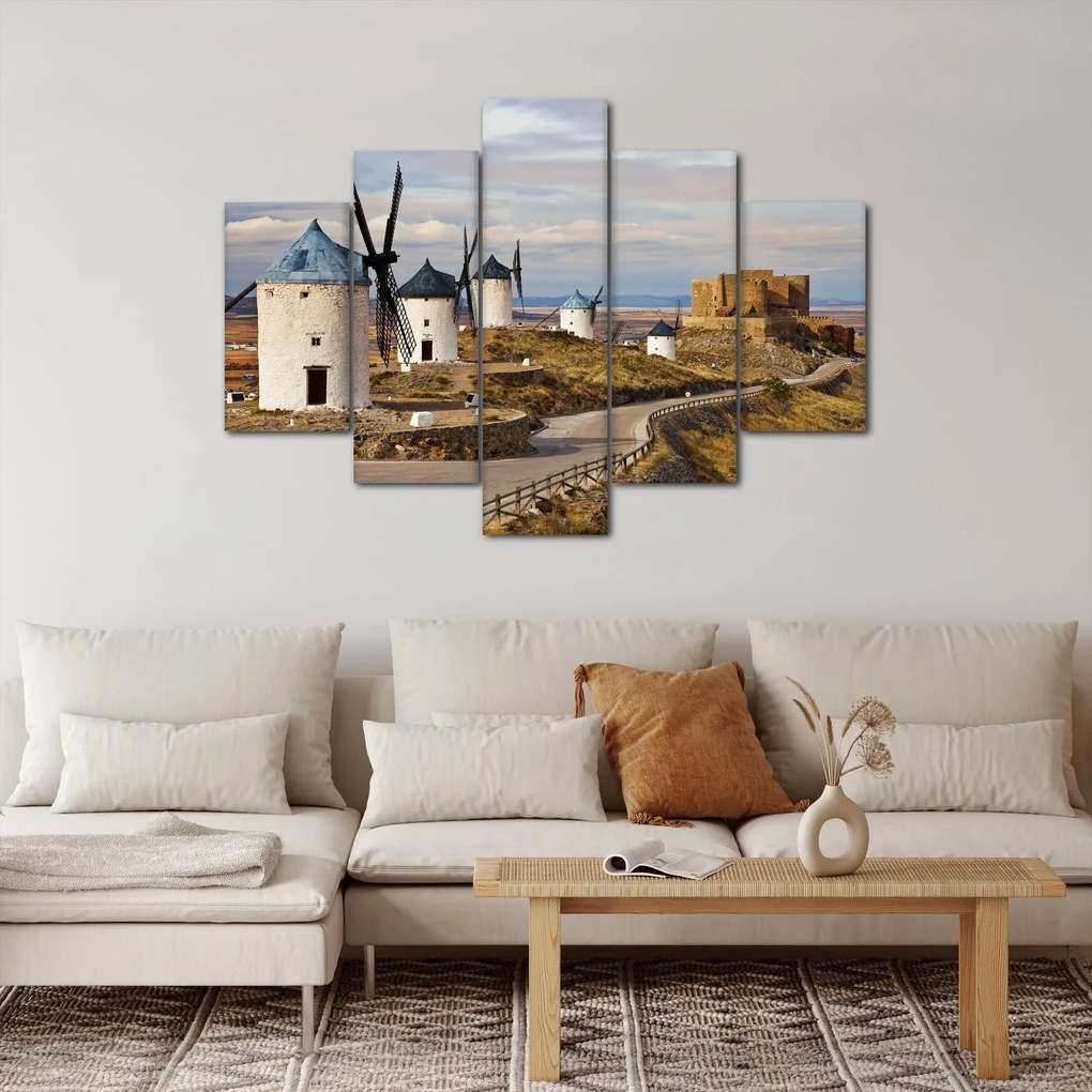 Kép - Consuegra szélmalmai, Spanyolország (150x105 cm)