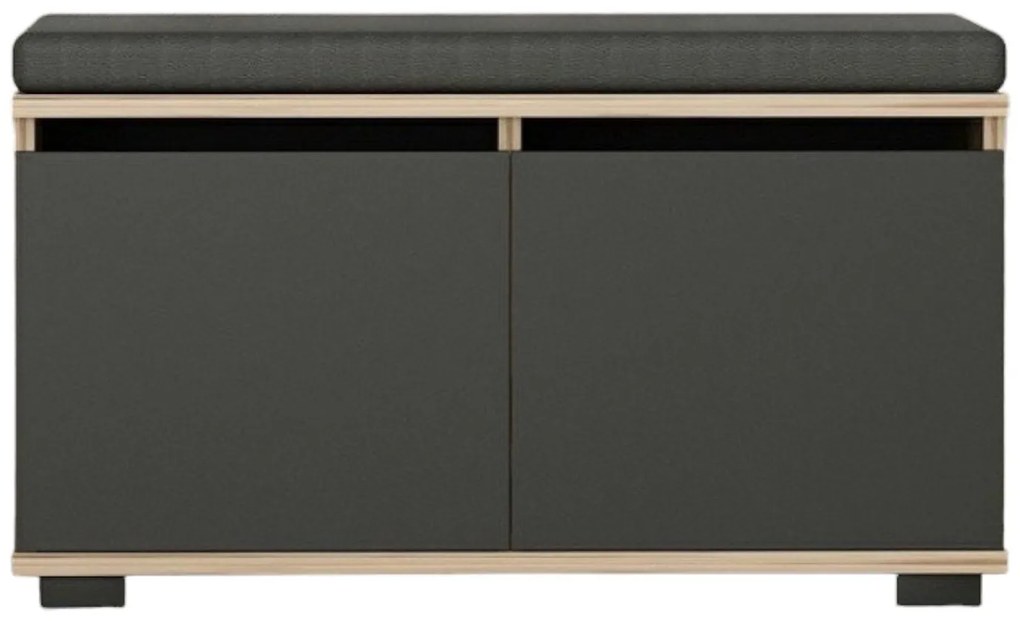 Cipőtároló Drago - Walnut, Black
