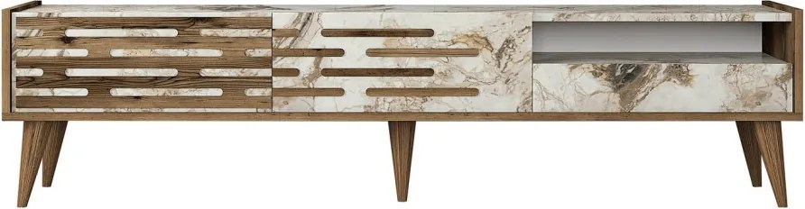 Valensiya - Walnut, White, Marble