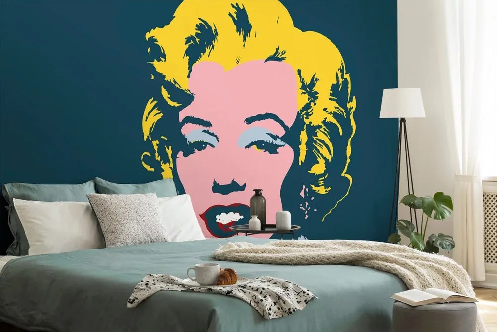 Öntapdó tapéta Marilyn Monroe v pop art dizájnban