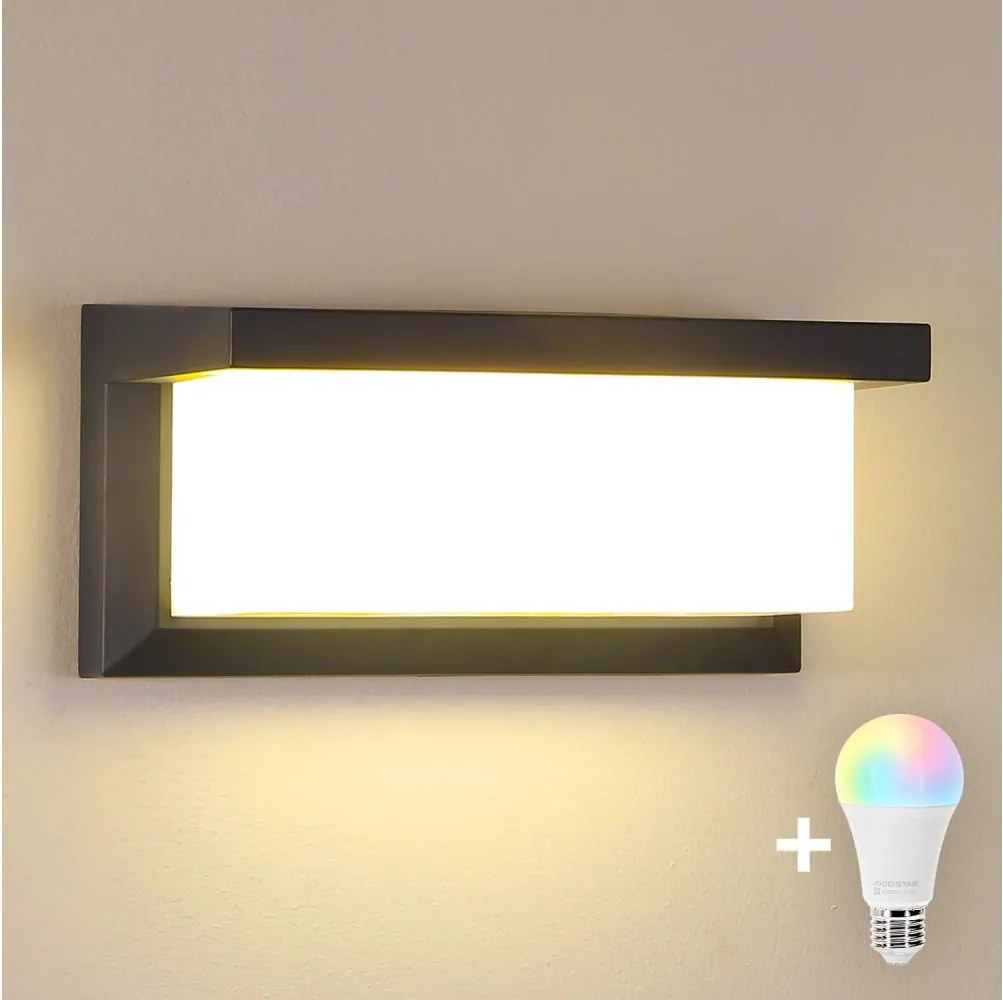 BRILAGI -LED RGBW Kültéri fali lámpatest BRICKY 1xE27/12W/230V antracit IP54