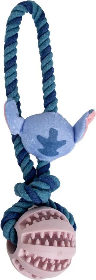 Disney Lilo és Stitch, A csillagkutya Alien kötél kutyajáték TPR labdával 24 cm