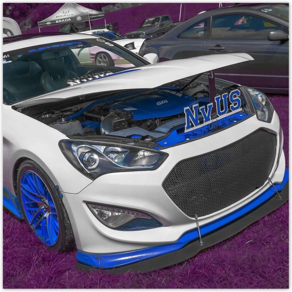 Poszterek 140x140 Fehér sportautó