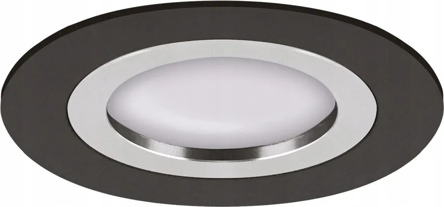 Mennyezeti spot lámpatest kerek Pluto C fekete/króm