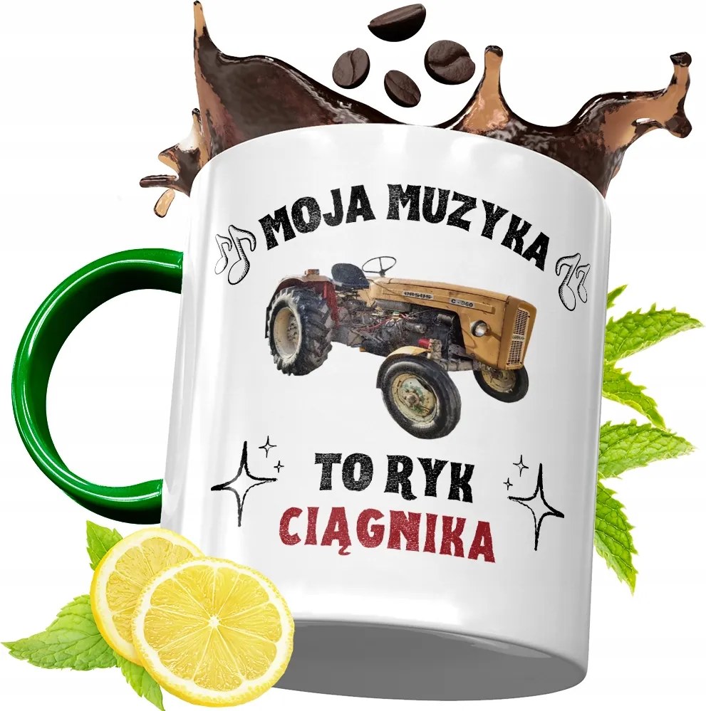 Zöld Bögre Farmer Gazdáknak Ajándék, fényképes nyomattal