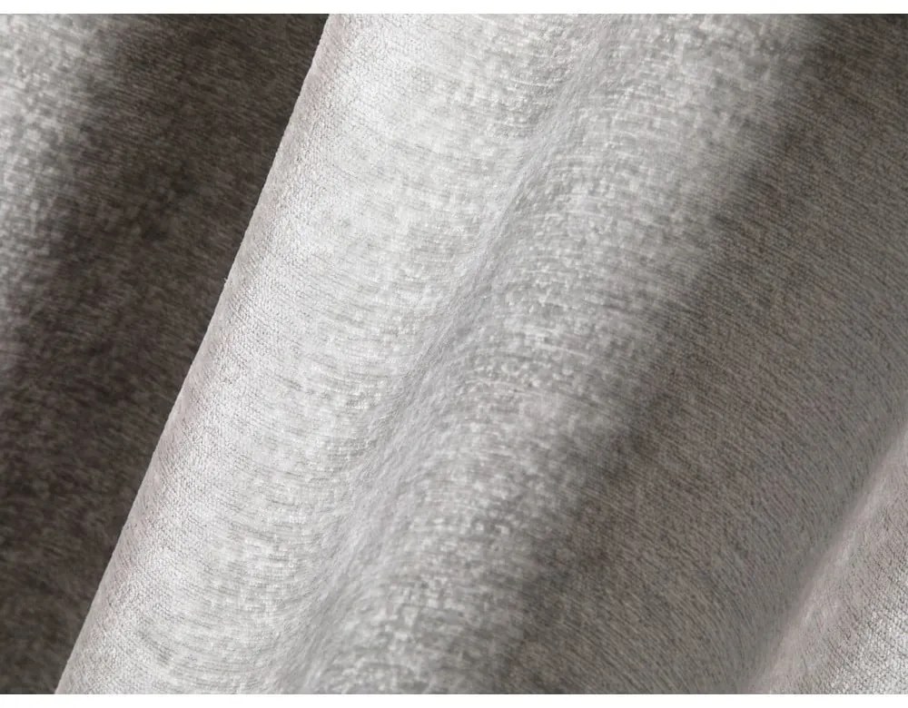 Világosszürke kárpitozott ágyneműtartós franciaágy ágyráccsal 160x200 cm Lupine – Micadoni Home