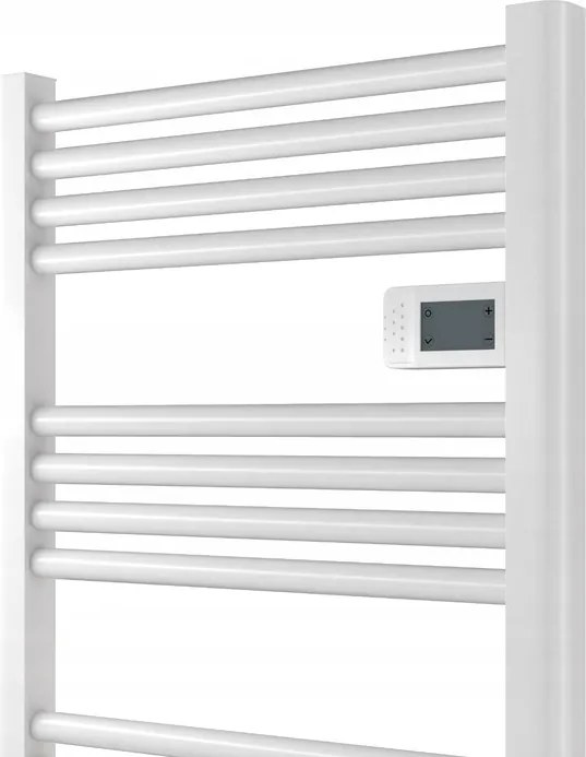 Erga Pago, elektromos radiátor 540x960 mm digitális termosztáttal, 500W, matt fehér, ERG-LAV-GRZE-E-ALU-960540-WH