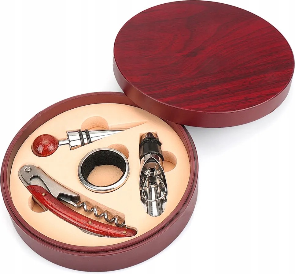 Bortartó szett kerek dobozban 4 db-os