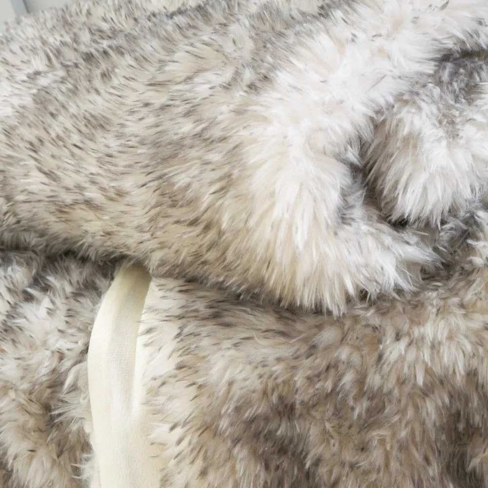 Szürke műszőrme takaró 130x170 cm Arctic Fox – Catherine Lansfield
