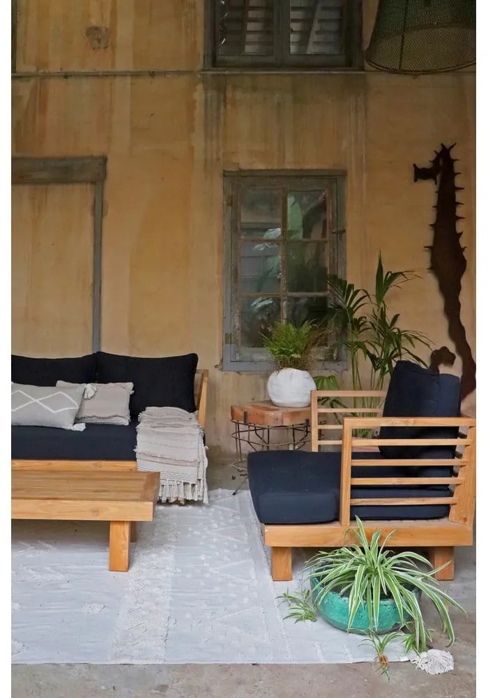 Fehér mosható kézi szövésű pamut szőnyeg 200x300 cm Tribu Natural – Lorena Canals