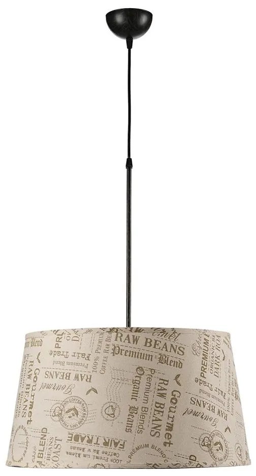 ONLI - Csillár zsinóron MAIDA 1xE27/15W/230V átm. 50 cm barna