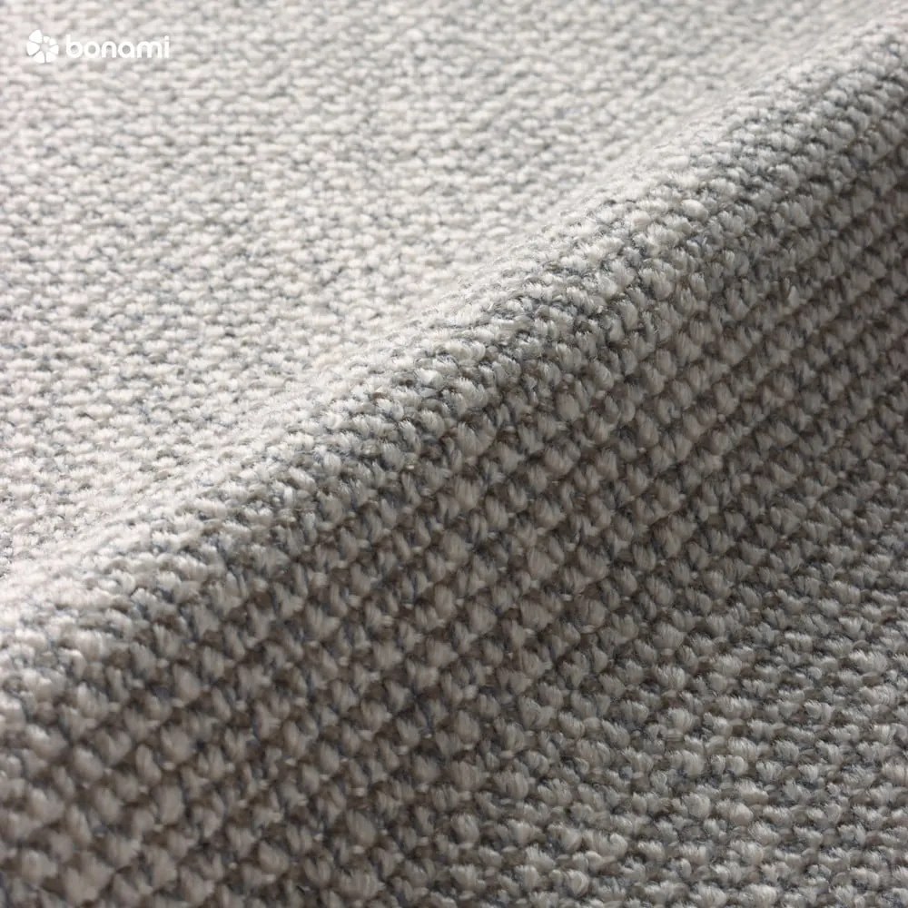 Szürke kárpitozott ágyneműtartós franciaágy ágyráccsal 180x200 cm Atesio – Meise Möbel