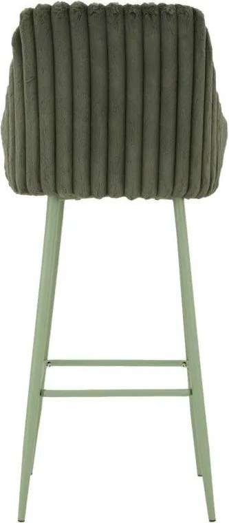 Zöld kárpitozott karfás bárszék szett 2 db-os (ülésmagasság 78 cm) Alaska – Mauro Ferretti