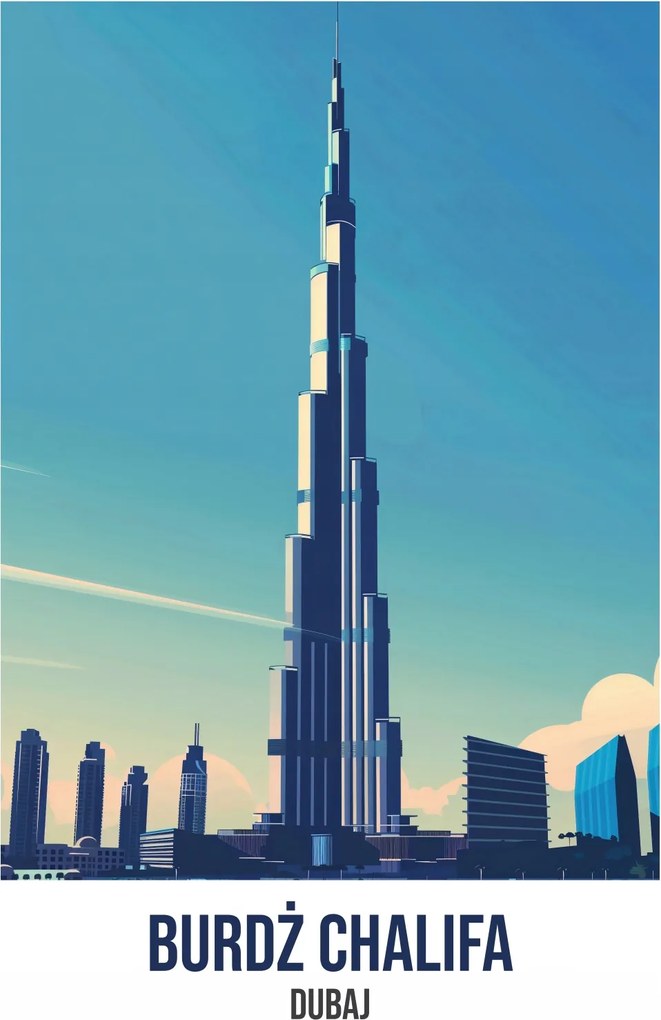 Poszter 39,5x55cm Burj Khalifa