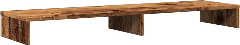 vidaXL antik fa színű szerelt fa monitorállvány 100 x 27 x 10 cm