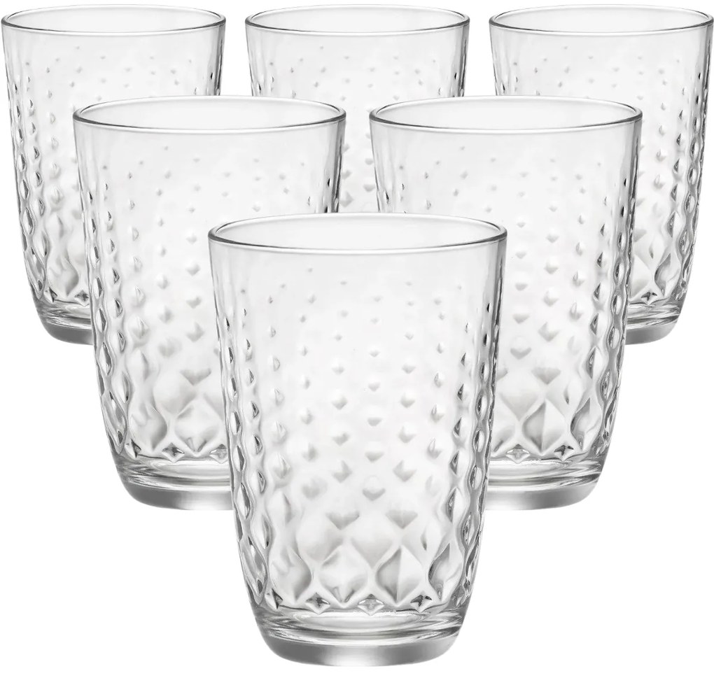 Bormioli Rocco Glit 6 db-os pohárkészlet, 380 ml, 380 ml