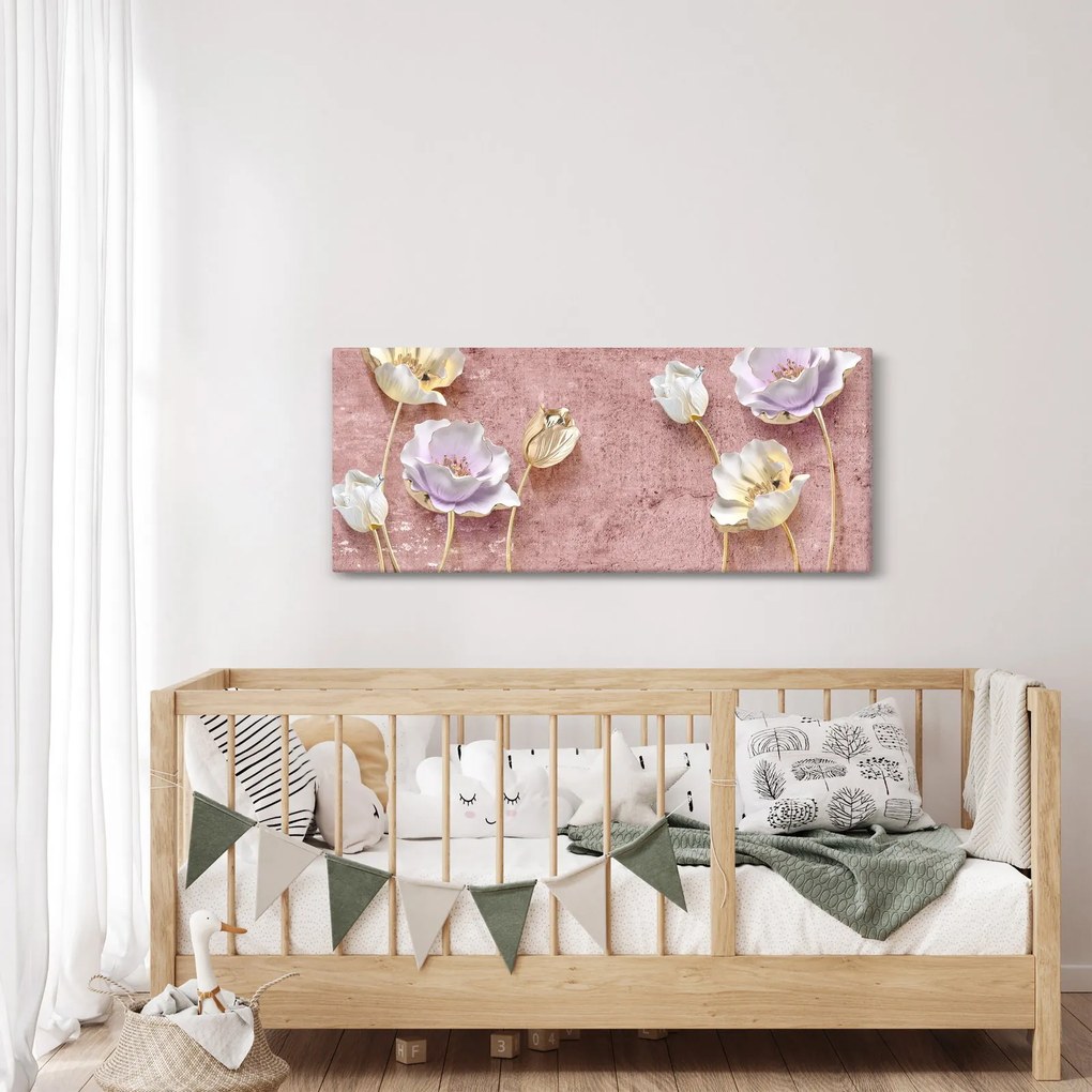Virágok képe (120x50 cm)