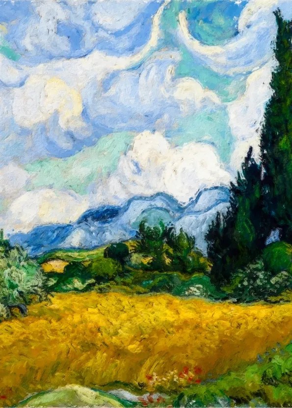 Van Gogh Búzamező Poszter 21x30 cm #452