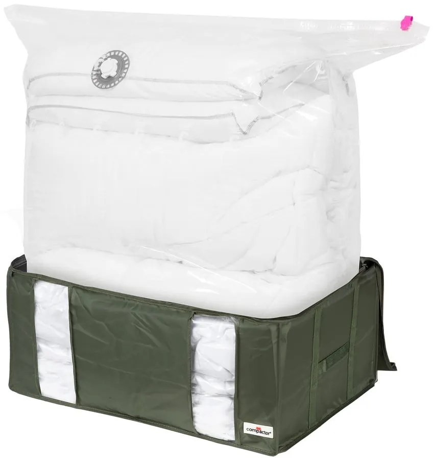 Vákuumos textil ruhatároló doboz 65x45x27 cm Ecologik – Compactor