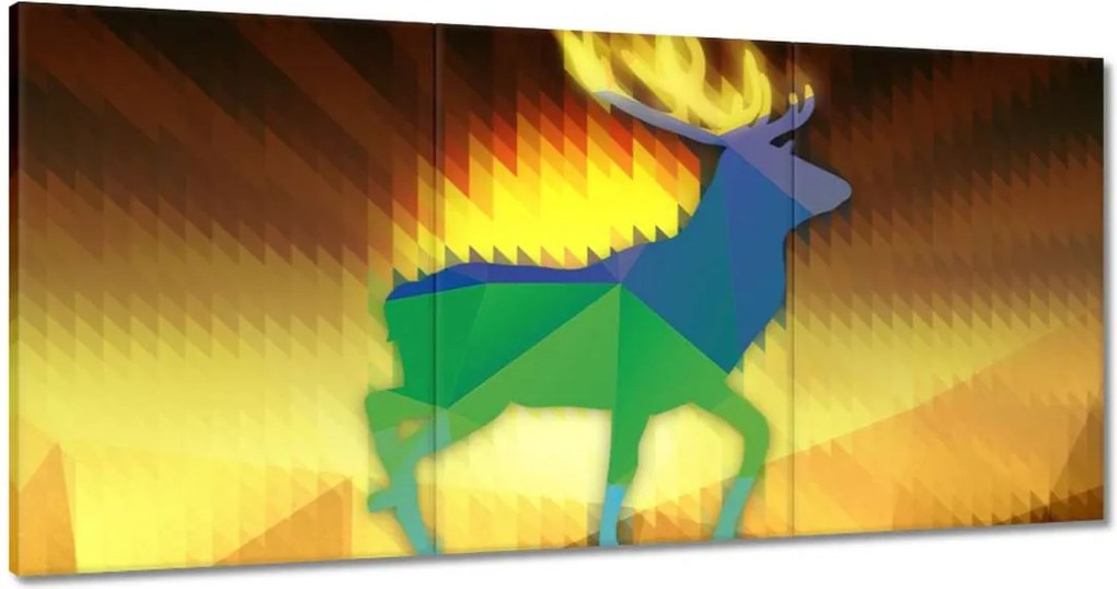 Festmények 180x90 Szarvas modern kép