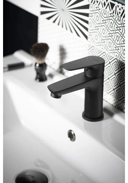 Aqualine - Mosdócsap LOTTA matt fekete