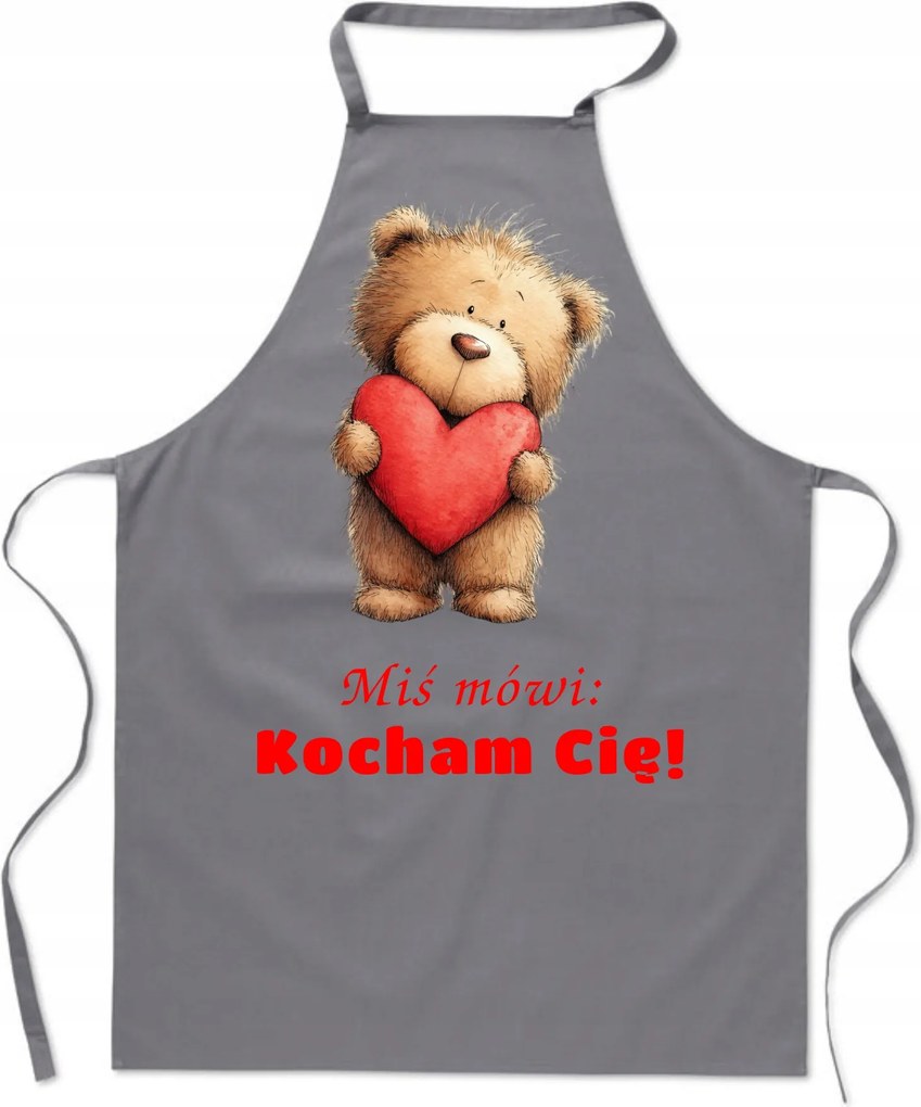 Konyhai kötény Ajándék Valentin napra Maci azt mondja Szeretlek