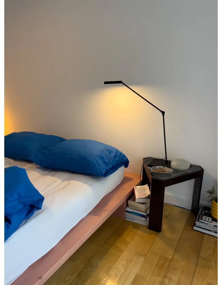 Világos rózsaszín borovi fenyő franciaágy ágyráccsal 160x200 cm Japan – Karup Design