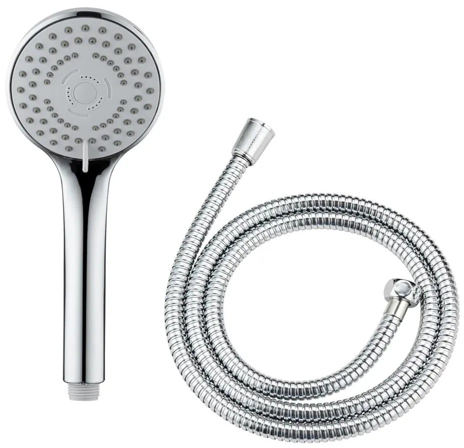 WENKO 24918100 - BASIC LINE zuhanyfej, 9,5 x 9,5 cm, fényes króm/ezüst