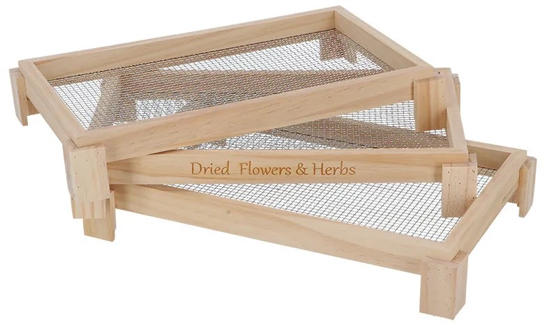 Háromszintes virág és gyógynövény szárító tálca