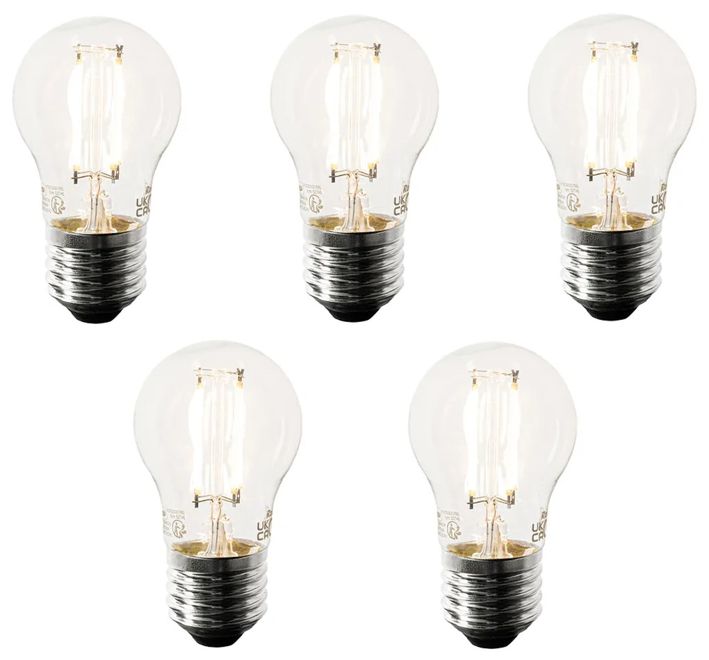 5 darabos Smart E27 LED izzó készlet P45 4.5W 470 lm 1800-4000K