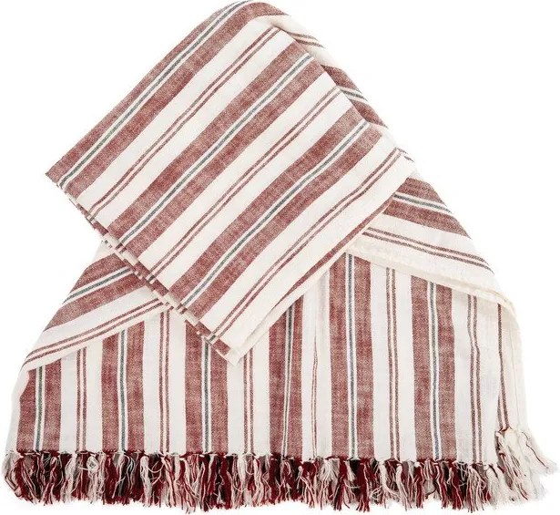 Terrakotta színű pamut takaró 150x200 cm Indira – Tiseco Home Studio