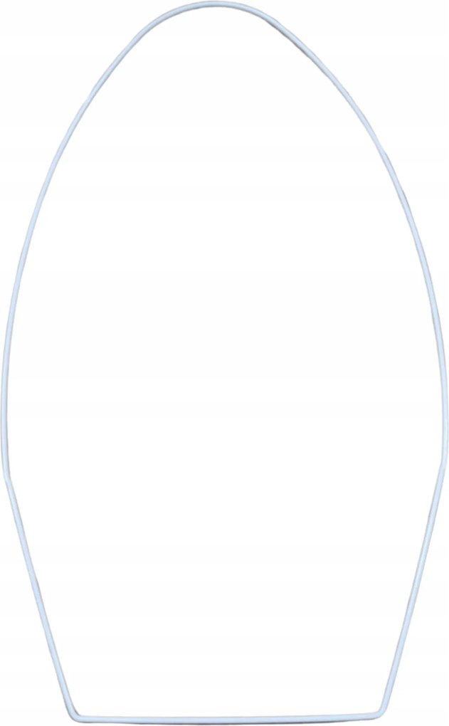 Jajko Koszyczek Húsvéti Dísz Fehér Karika Drót 3,8 MM Magas Tojás 38 CM