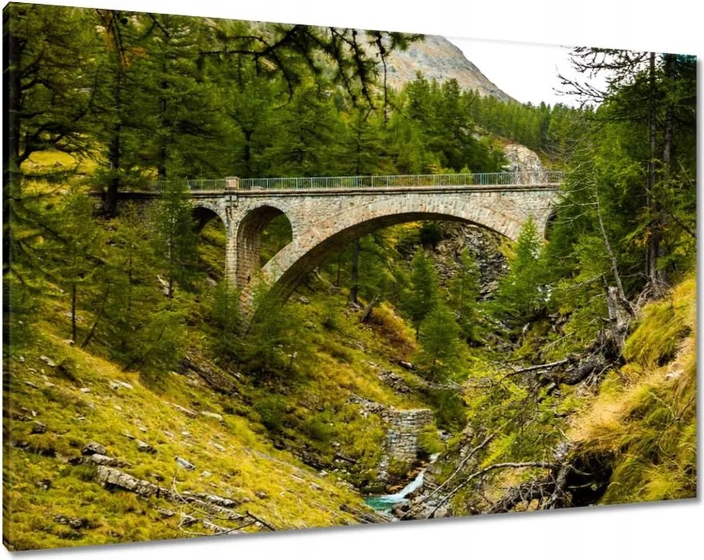 Festmények 100x70 Híd Tájkép