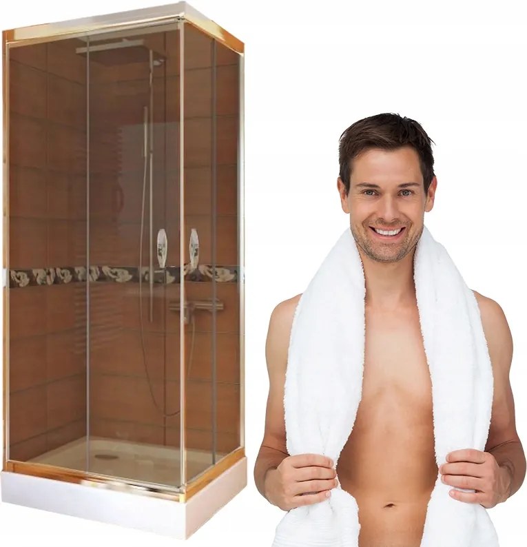 Négyzet alakú kabin Stylio 90 grafit