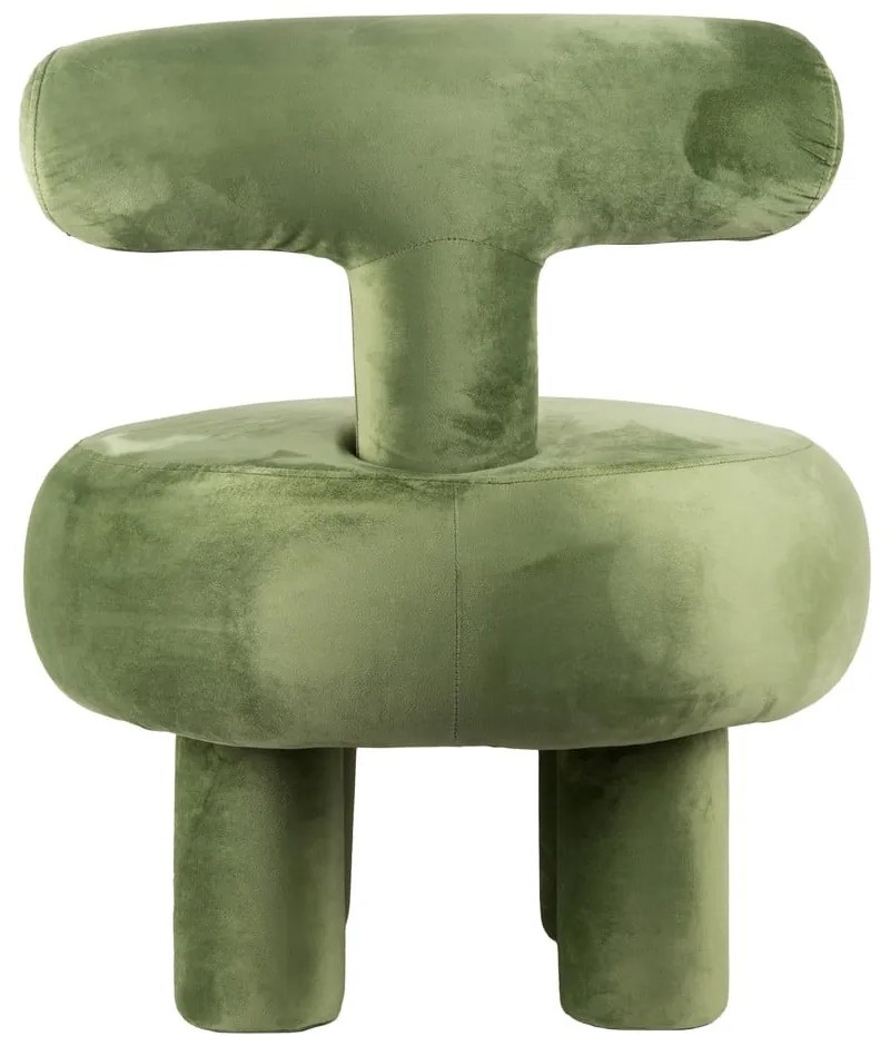 Világoszöld bársony fotel Abrazo – Leitmotiv