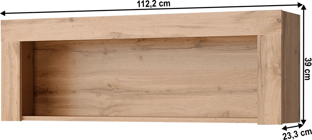 Fali polc 110, wotan tölgy, MORATIZ