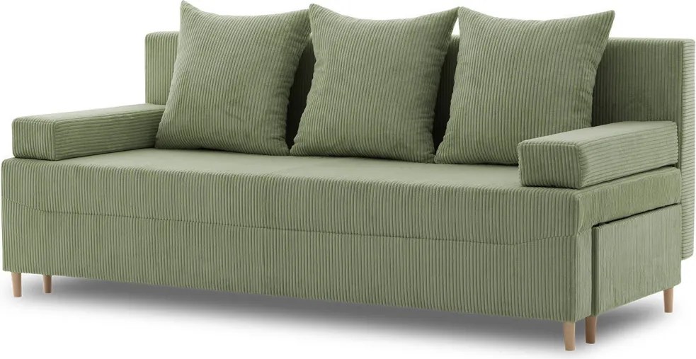 Fireze kanapé, kordbársony, zöld