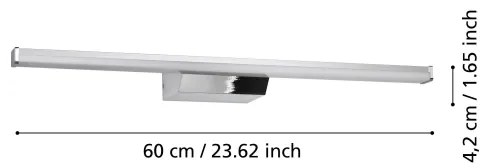Eglo 901288 - LED RGBW fürdőszobai lámpa REGELLO-Z 12W/230V IP44 króm