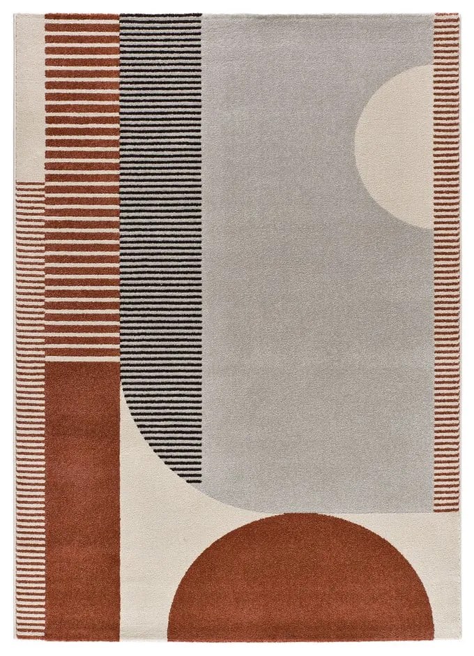 Piros-szürke szőnyeg 120x170 cm Gaia – Universal