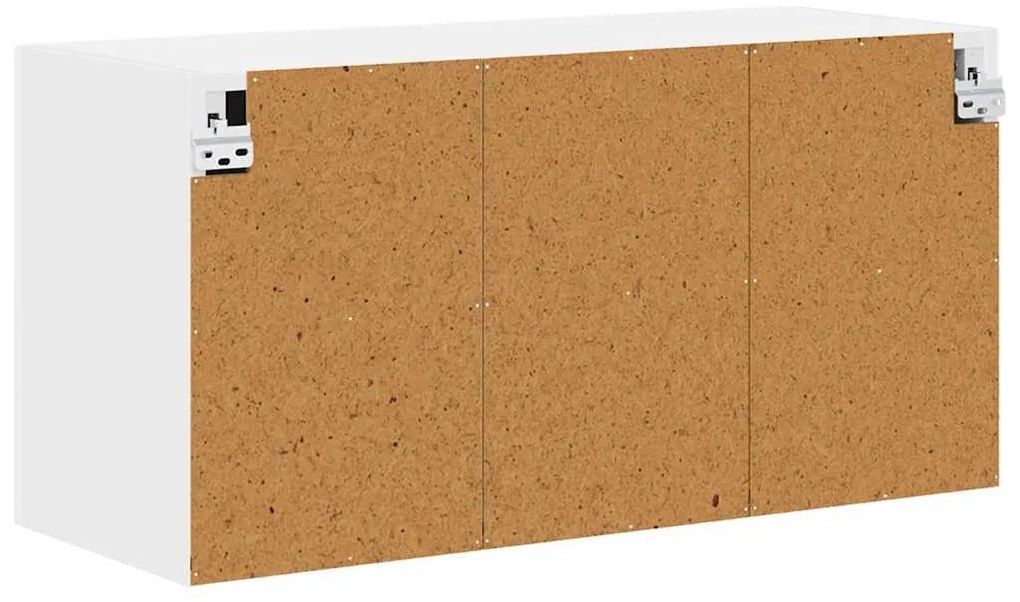 Fali konyhaszekrény polcokkal Fehér 80 x 31 x 40 cm Faanyag