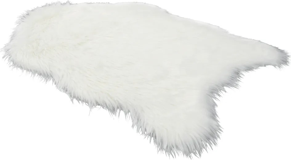 Műszőrme, fehér, 60x90, EBONY TYP 1