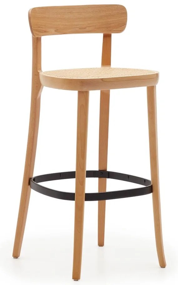 Natúr színű bárszék kőrisfa dekorral 99 cm Romane – Kave Home