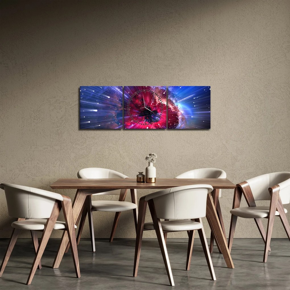 Kép - Az univerzum energiája (órával) (90x30 cm)